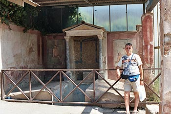John Westland in Pompei