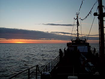 ondergaande zon