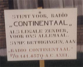 Stemt voor Continentaal als legale zender voor ons allemaal.